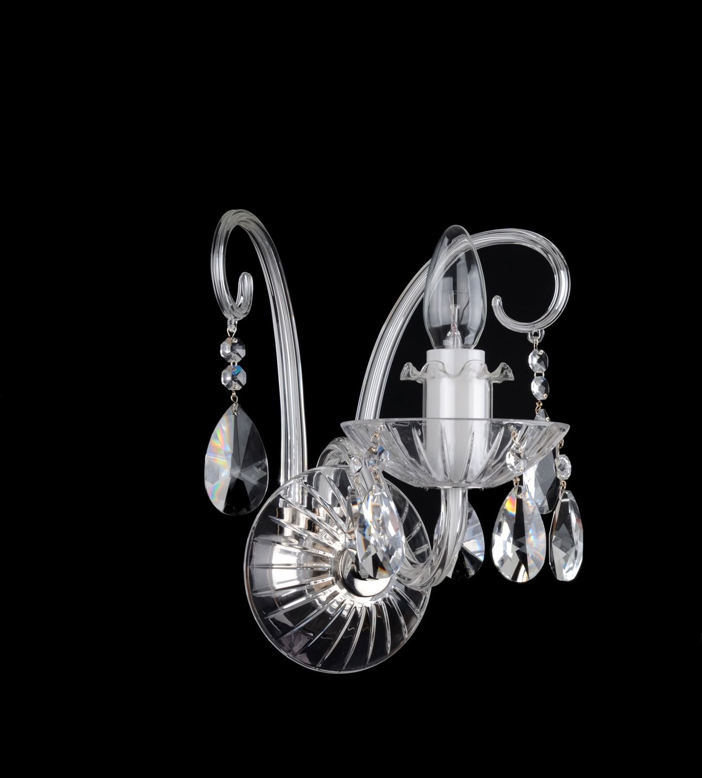 CRYSTAL wandlamp met 1 arm