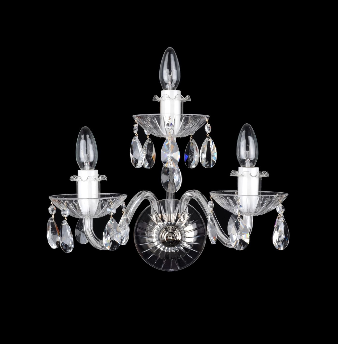 CRYSTAL wandlamp met 3 armen