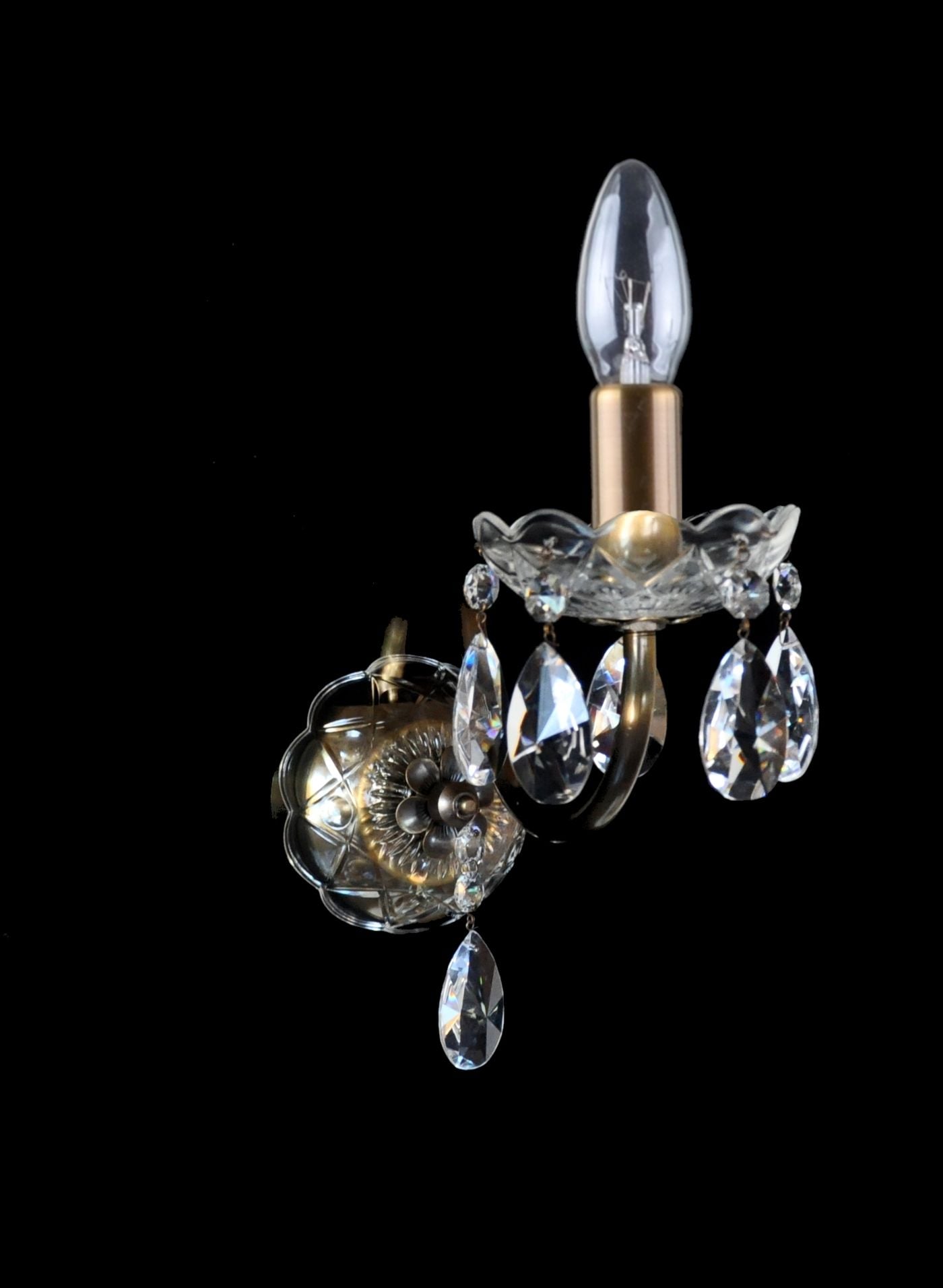 VENICE einflammige Wandleuchte mit 1 Metallarm