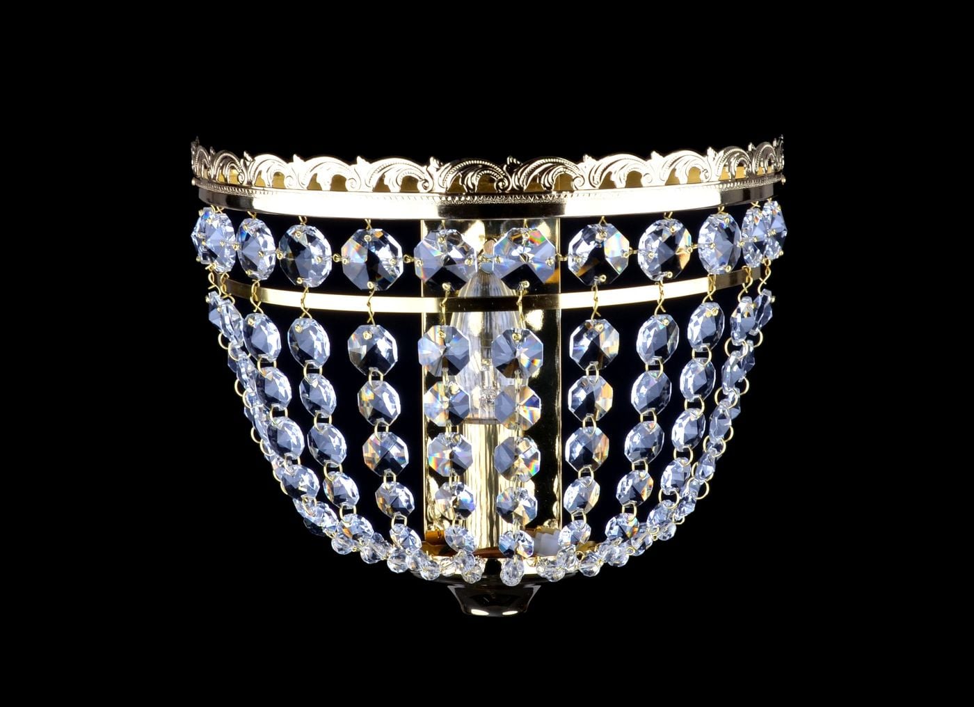 RENO applique da parete a 1 luce con catenelle decorative