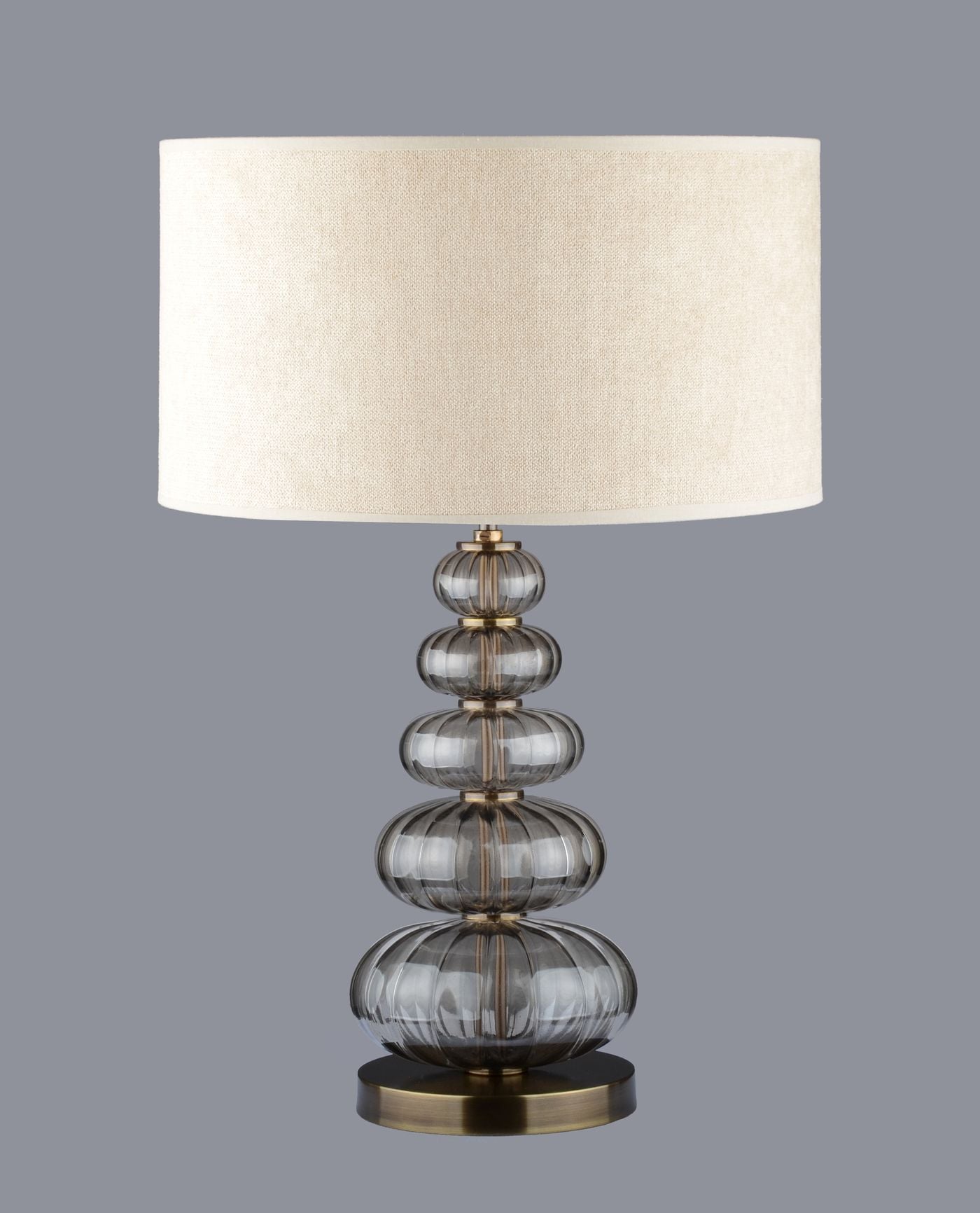 SPHERE I. lampa stołowa 1-punktowa, kolorowe szkło — Mosiądz antyczny